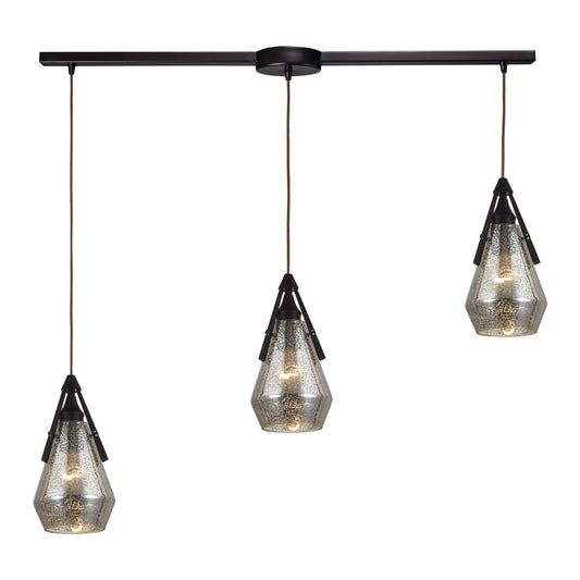 Duncan 36" 3 Light Mini Pendant in Oil Rubbed Bronze