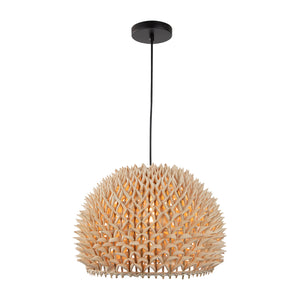 Durian 14' 1 Light Pendant in Natural