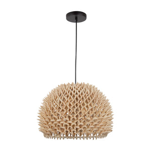 Durian 14' 1 Light Pendant in Natural