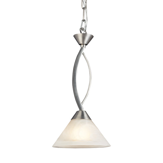 Elysburg 7" 1 Light Mini Pendant in Satin Nickel