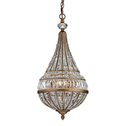 Empire 11" 3 Light Mini Pendant in Mocha