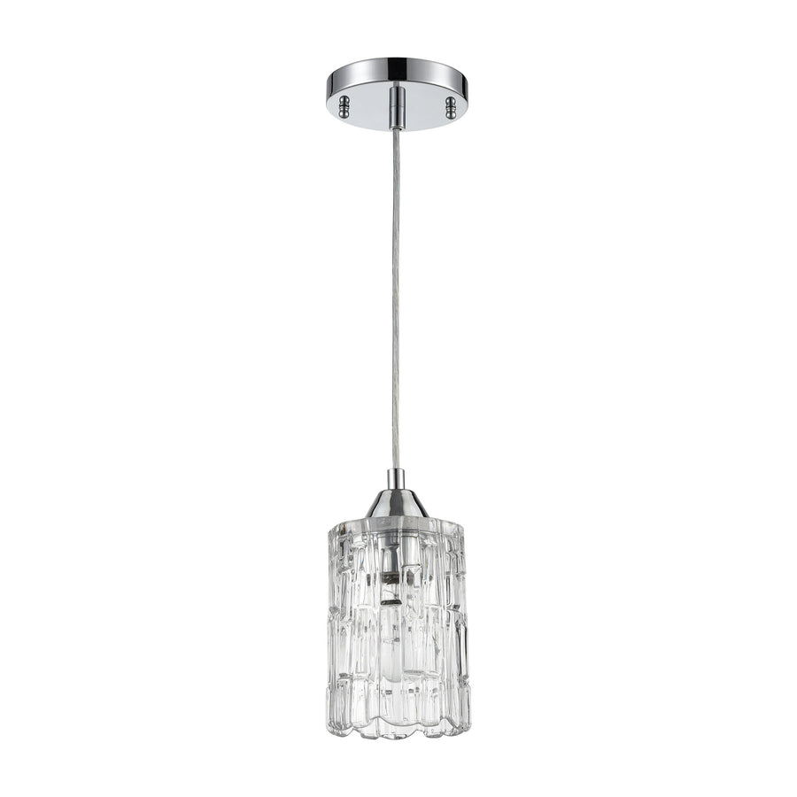 Ezra 4.5' 1 Light Mini Pendant in Polished Chrome