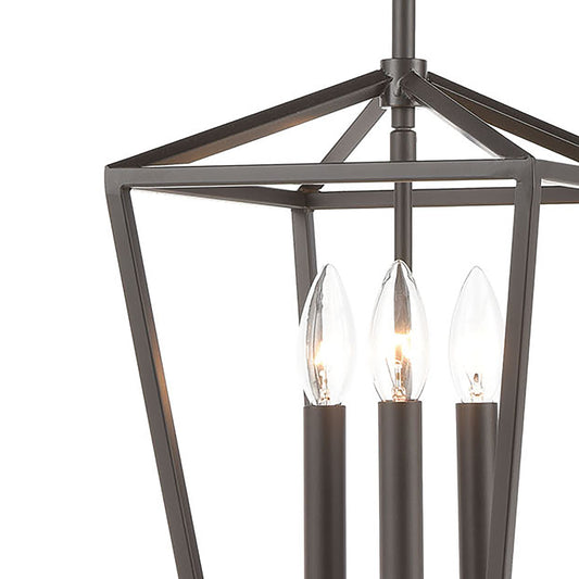 Fairfax 9" 3 Light Mini Pendant in Oil Rubbed Bronze