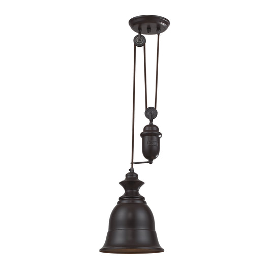 Farmhouse 8" 1 Light Mini Pendant in Oiled Bronze