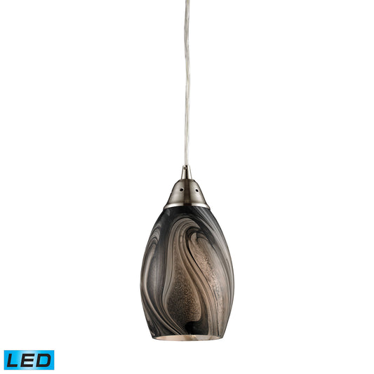 Formations 5" 1 Light LED Mini Pendant in Satin Nickel