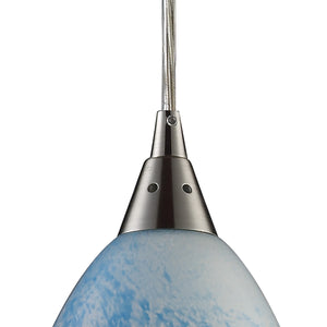 Geologic 6' 1 Light Mini Pendant in Satin Nickel