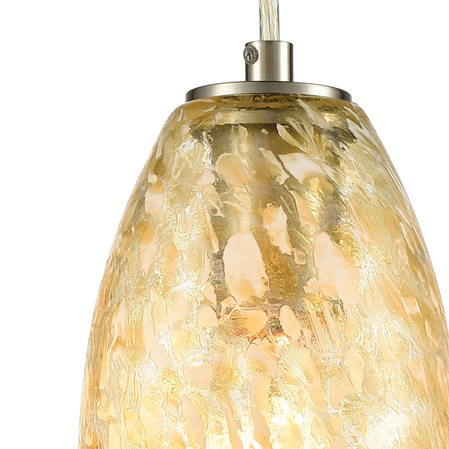 Golden Pasture 5' 1 Light Mini Pendant in Satin Nickel