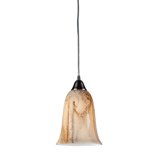 Granite 7" 1 Light Mini Pendant in Satin Nickel