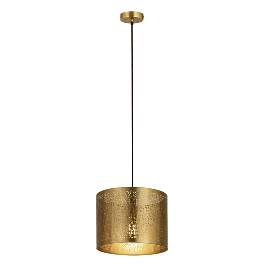 Hargen 13" 1 Light Pendant in Antique Brass