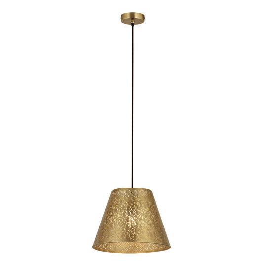 Hargen 15" 1 Light Pendant in Antique Brass