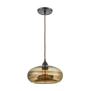 Hazelton 11' 1 Light Mini Pendant in Oil Rubbed Bronze