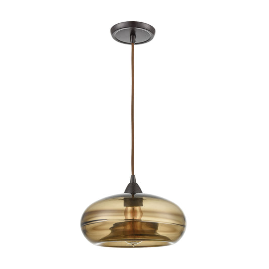 Hazelton 11" 1 Light Mini Pendant in Oil Rubbed Bronze