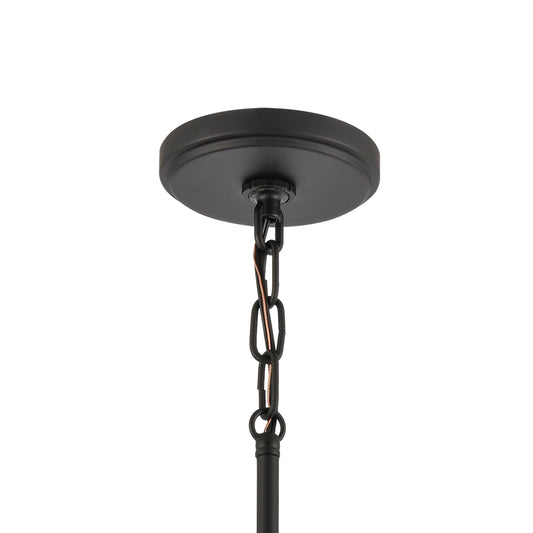 Kennington 8" 1 Light Mini Pendant in Black