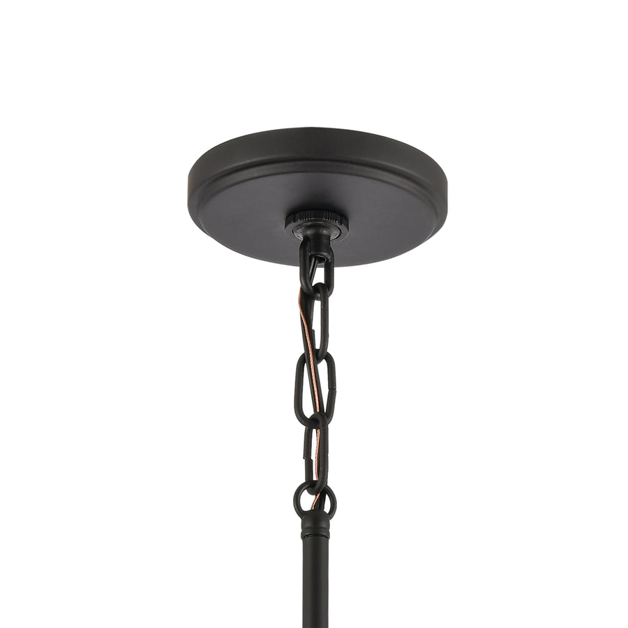 Kennington 8' 1 Light Mini Pendant in Black