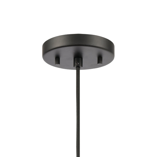 Lakeshore Drive 8" 1 Light Mini Pendant in Matte Black