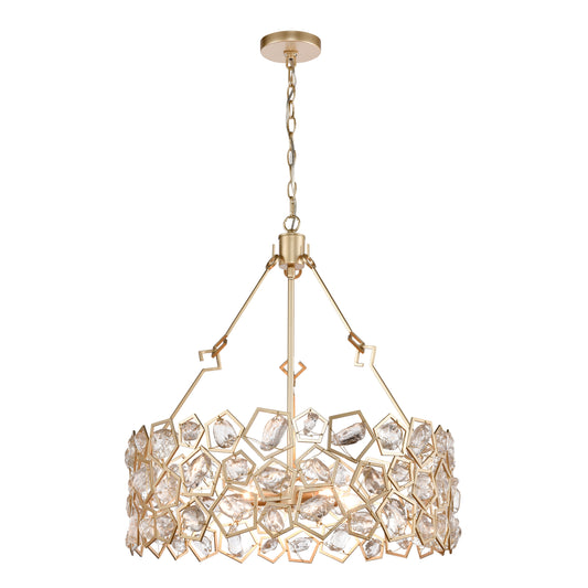 Levana 24" 5 Light Pendant in Gold