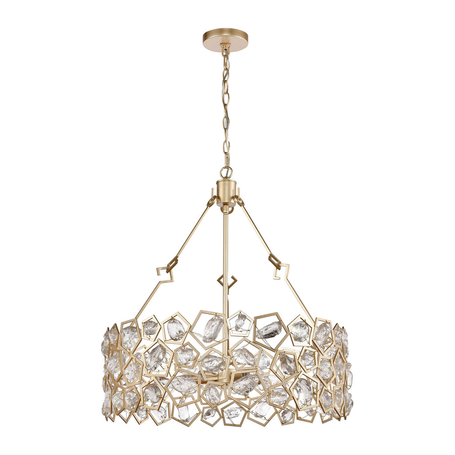 Levana 24' 5 Light Pendant in Gold