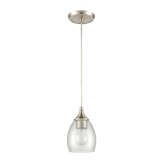 Miranda 5" 1 Light Mini Pendant in Satin Nickel