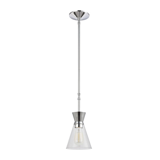 Modley 6" 1 Light Mini Pendant in Polished Chrome