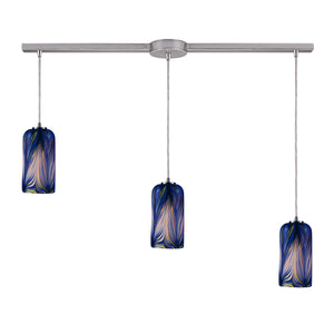 Molten 36' 3 Light Mini Pendant in Satin Nickel