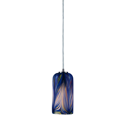 Molten 5" 1 Light LED Mini Pendant in Satin Nickel