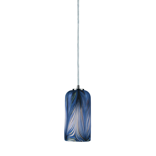 Molten 5" 1 Light Mini Pendant in Satin Nickel