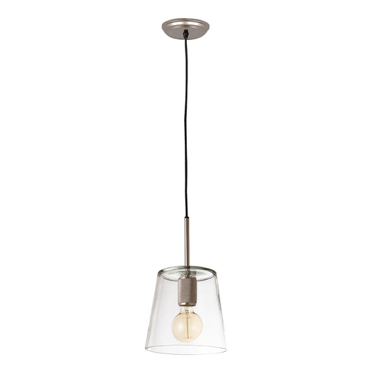 Netta 8" 1 Light Mini Pendant in Satin Nickel