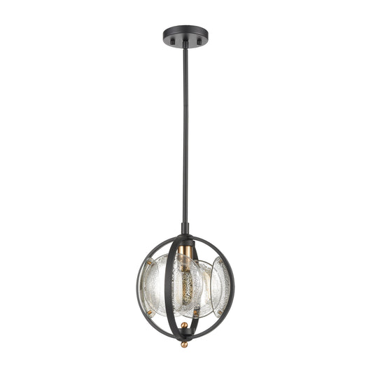 Oriah 10" 1 Light Mini Pendant in Matte Black