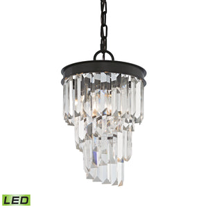 Palacial 12' 1 Light LED Mini Pendant in Oil Rubbed Bronze