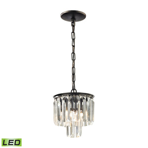 Palacial 9' 1 Light LED Mini Pendant in Oil Rubbed Bronze