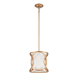 Ringlets 10' 1 Light Mini Pendant in Matte Gold