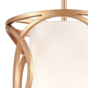 Ringlets 10' 1 Light Mini Pendant in Matte Gold