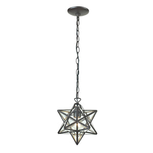 Star 12' 1 Light Mini Pendant in Oil Rubbed Bronze