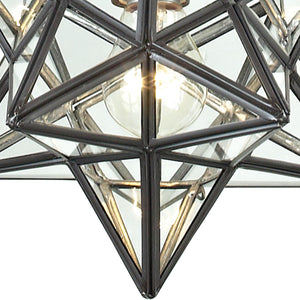 Star 12' 1 Light Mini Pendant in Oil Rubbed Bronze