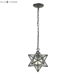 Star 12' 1 Light Mini Pendant in Oil Rubbed Bronze