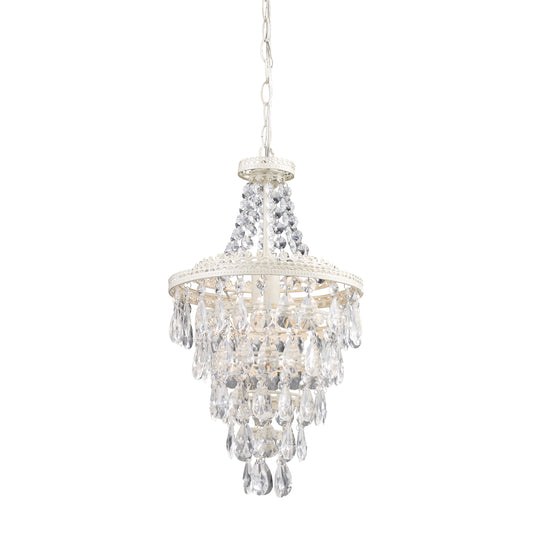 Sterling 11" 1 Light Mini Pendant in Antique White