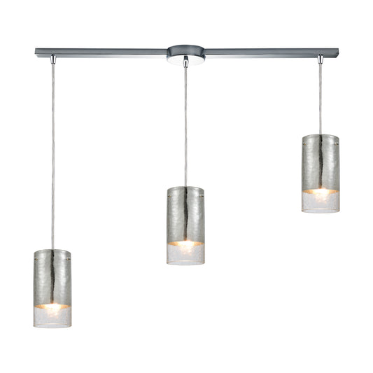 Tallula 38" 3 Light Mini Pendant in Polished Chrome