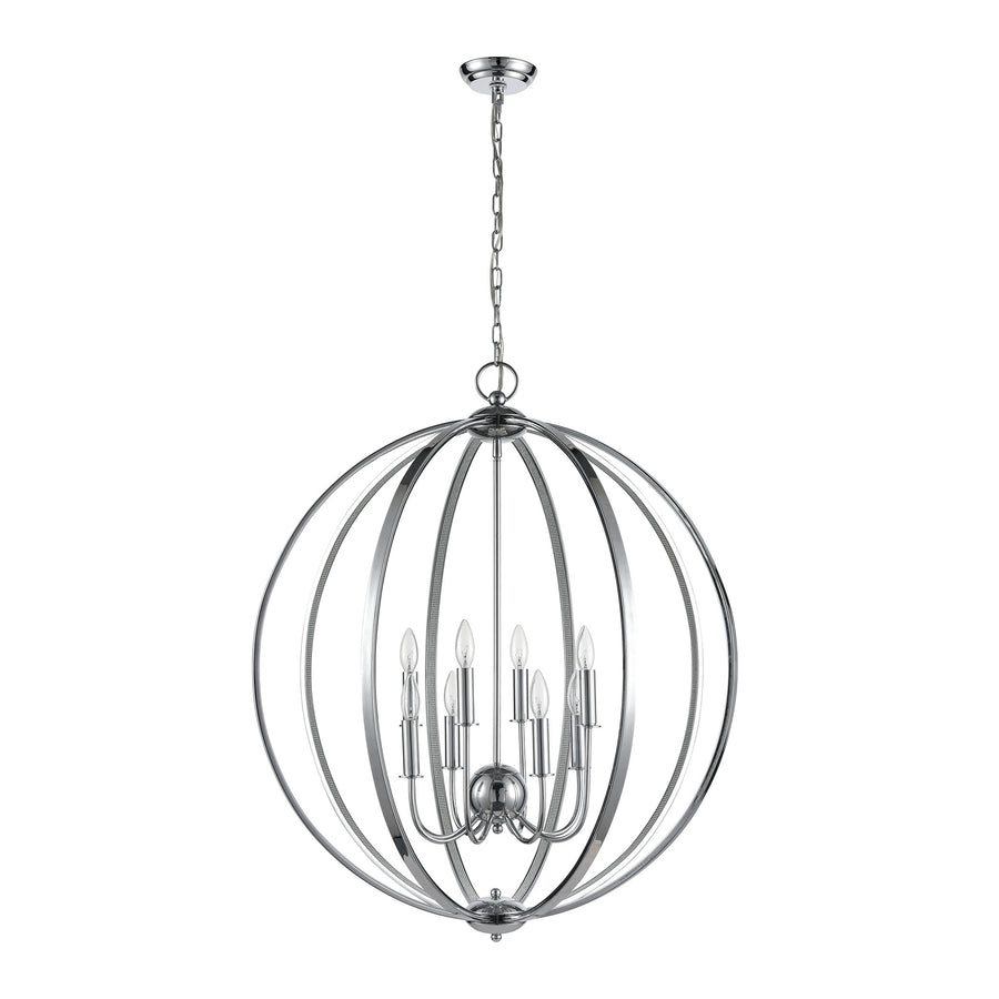 Venue 32' 8 Light Pendant in Chrome