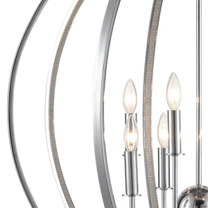 Venue 32' 8 Light Pendant in Chrome