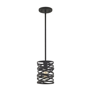 Vorticy 6' 1 Light Mini Pendant in Oil Rubbed Bronze with Adapter Kit