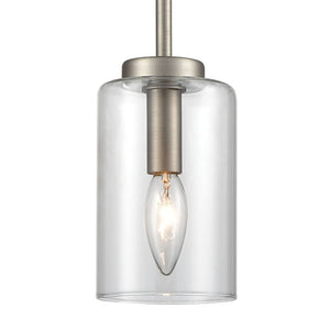 West End 4.75' 1 Light Mini Pendant in Brushed Nickel