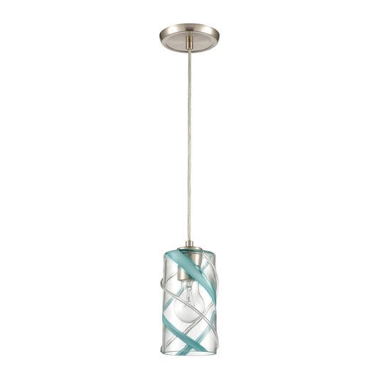 Winter Wind 5" 1 Light Mini Pendant in Satin Nickel