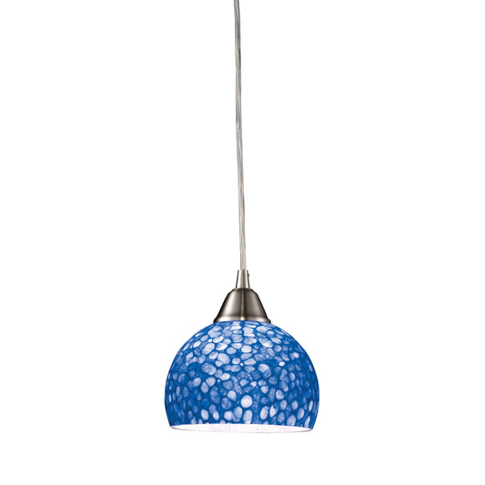 Cira 6" 1 Light Mini Pendant in Satin Nickel