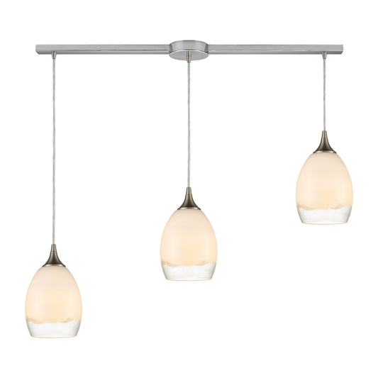 Cirrus 36" 3 Light Mini Pendant in Satin Nickel