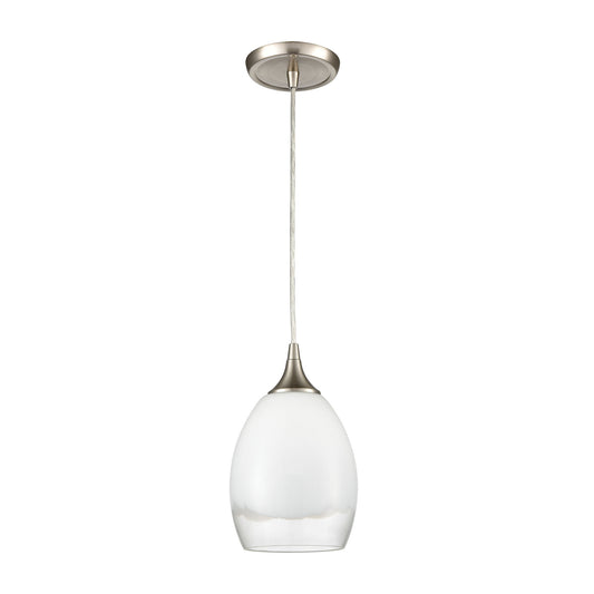 Cirrus 6" 1 Light Mini Pendant in Satin Nickel