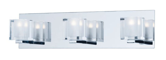 Blocs 19.5" 3 Light Bath Vanity Light in Polished Chrome