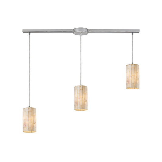 Coletta 36" 3 Light Mini Pendant in Satin Nickel