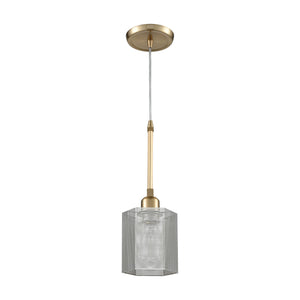 Compartir 6' 1 Light Mini Pendant in Polished Nickel