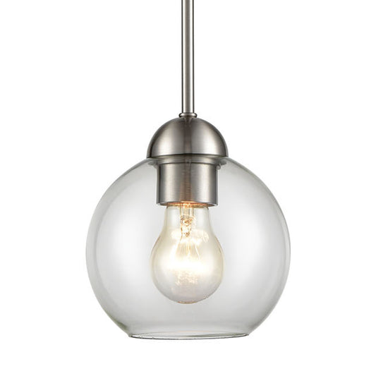 Astoria 6" 1 Light Mini Pendant in Brushed Nickel