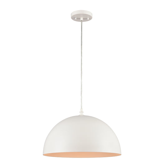 Chelsea 16" 1 Light Pendant in White